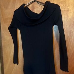 MICHAEL Michael Kors Black Ribbed Knit Sweater